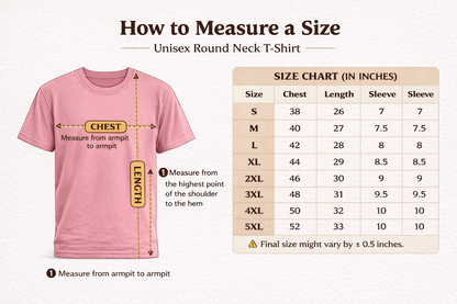 Men’s Coffee Lover Printed T-Shirt – Pink Round Neck Cotton Tee