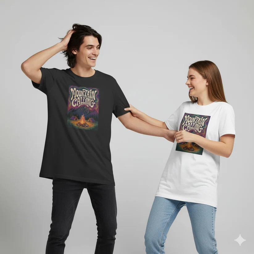 Wander More Travel Graphic T-Shirt – Men’s Regular Fit Cotton Adventure Tee