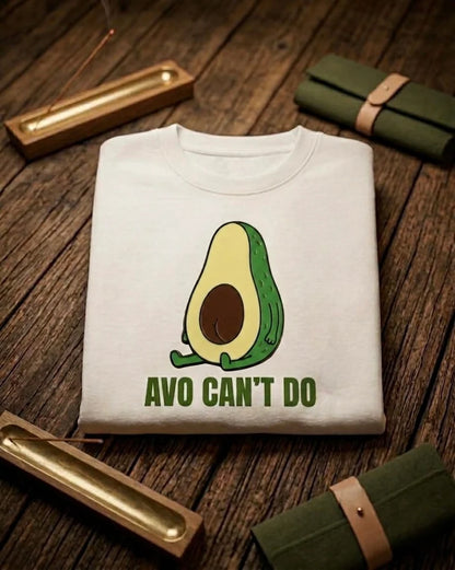Avo Can’t Do – Funny Avocado Graphic Oversized T-Shirt for Men & Women