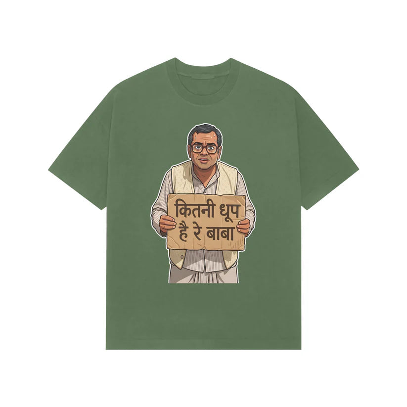 Paani Peena Mat Bhoolna Oversized T-Shirt – Funny Hindi Graphic Tee