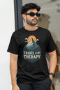 Wander More Travel Graphic T-Shirt – Men’s Regular Fit Cotton Adventure Tee