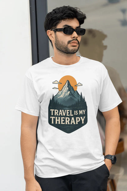 Wander More Travel Graphic T-Shirt – Men’s Regular Fit Cotton Adventure Tee